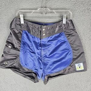 Immersion Research Shorts Womens 6 Blue Confluence, Pа High Rise Dual Snap USA
